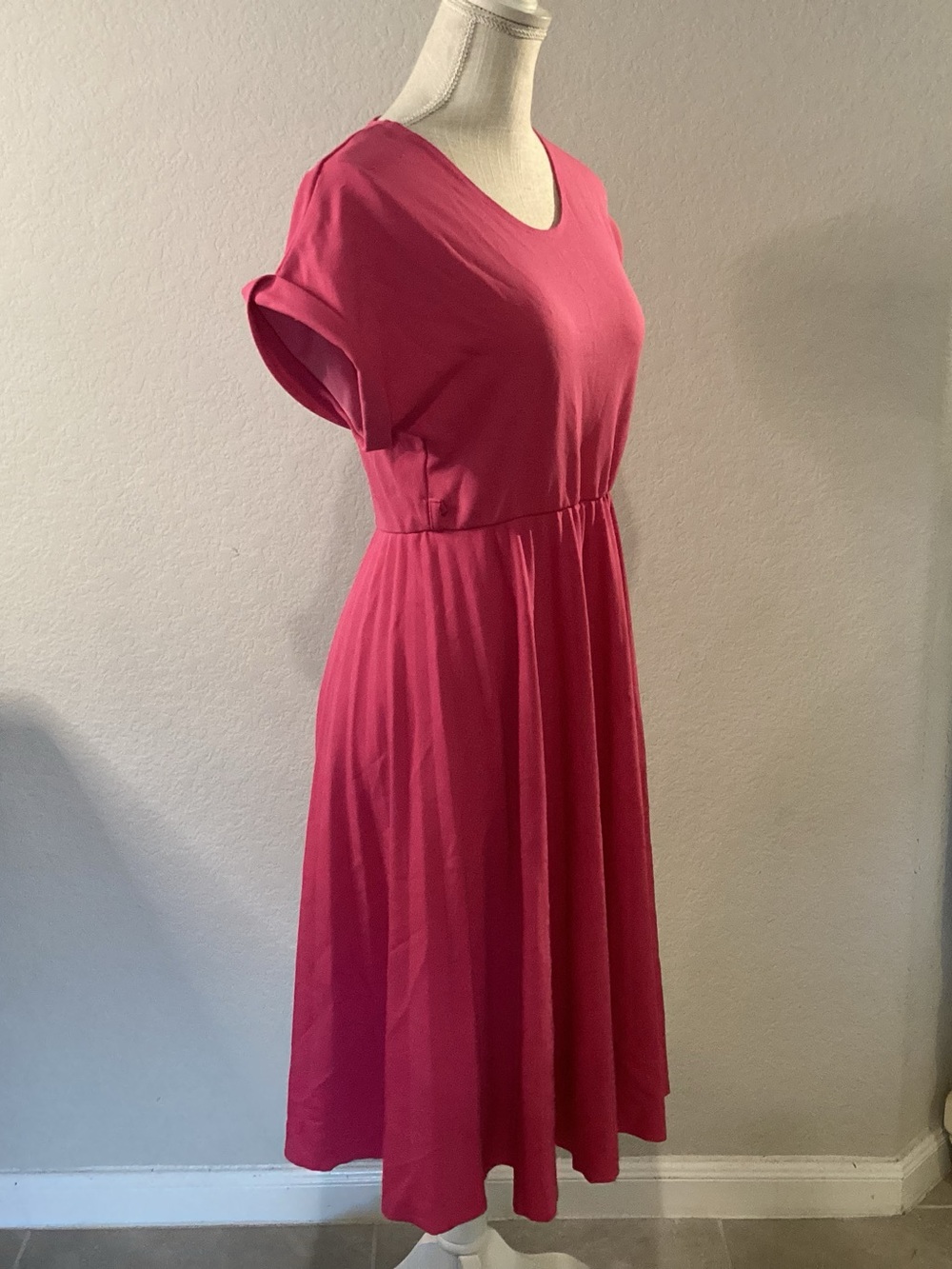 Women’s Pink Fit-and-Flare Dress